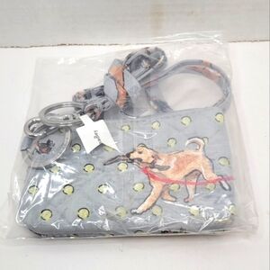 Vera Bradley Zip ID Case Best In Show with Embroidered Retriever Dog NEW RARE